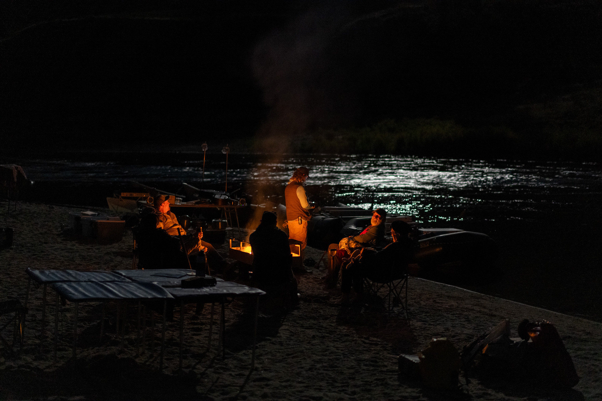 snake river dams feature night campsite