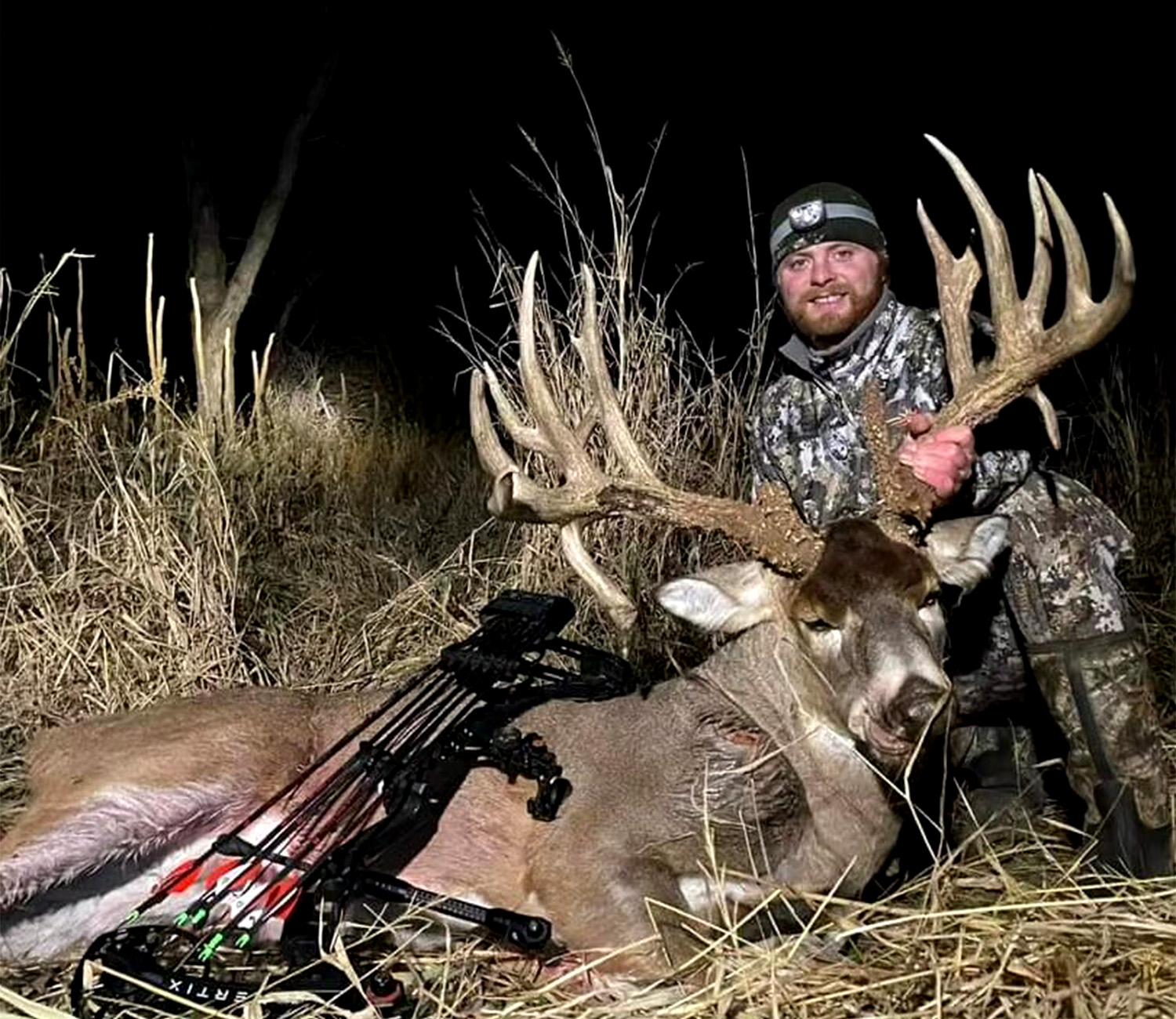 Bowhunter Tags Giant Kansas Whitetail with Double DropTines Outdoor Life