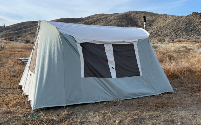 We tested the Skyliner hot tent.