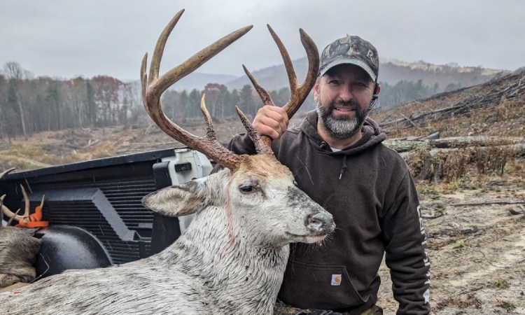 Hunter’s First Deer Is an Old, 8-Point Leucistic Buck