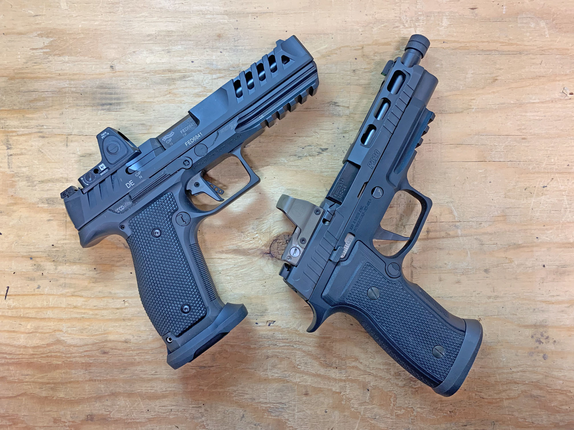 walther pdp steel frame match vs sig sauer p320 axg pro