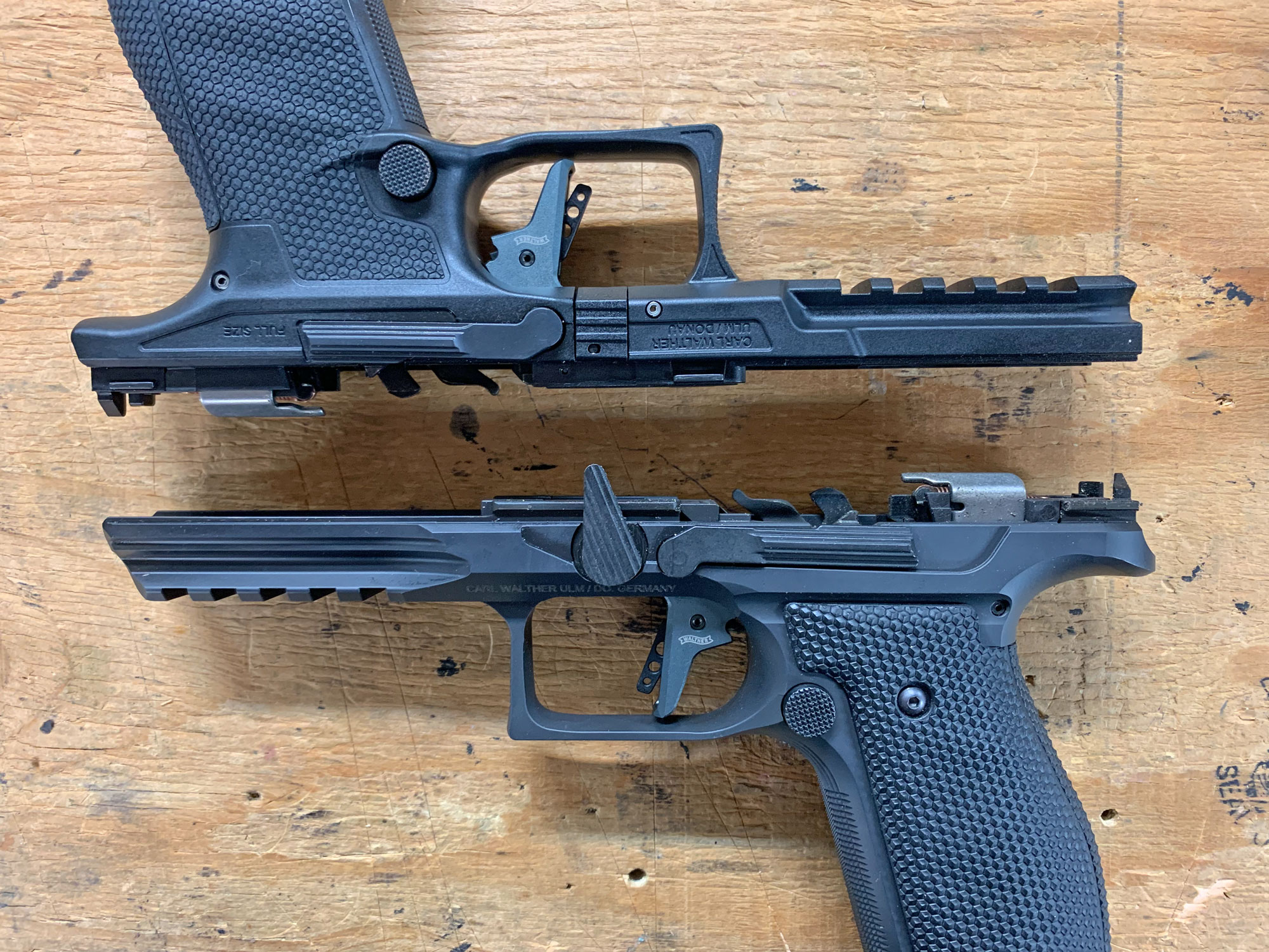 walther pdp steel and polymer frames