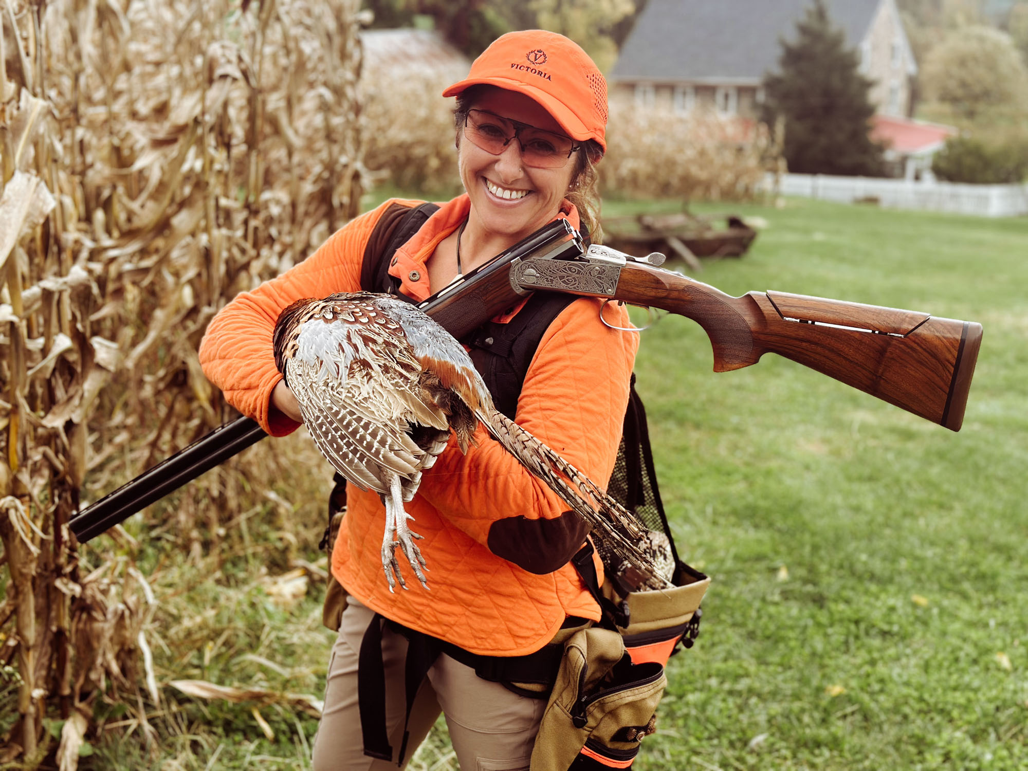 hunter with pheasant