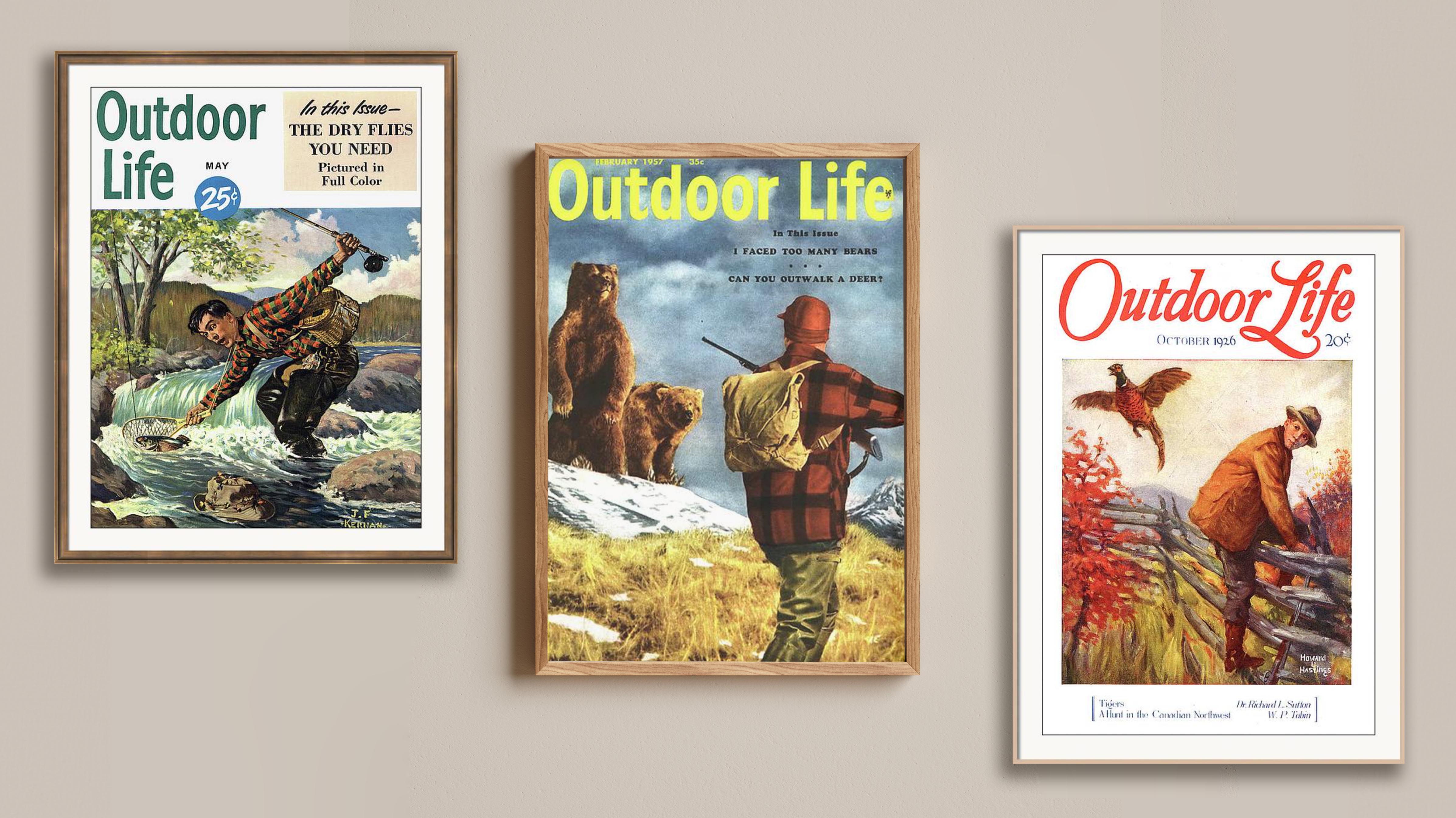 Three outdoor life covers.