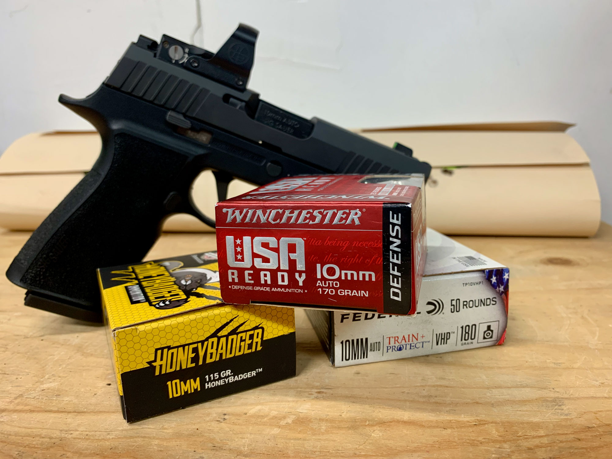 Sig P320 XTen ammo from accuracy testing