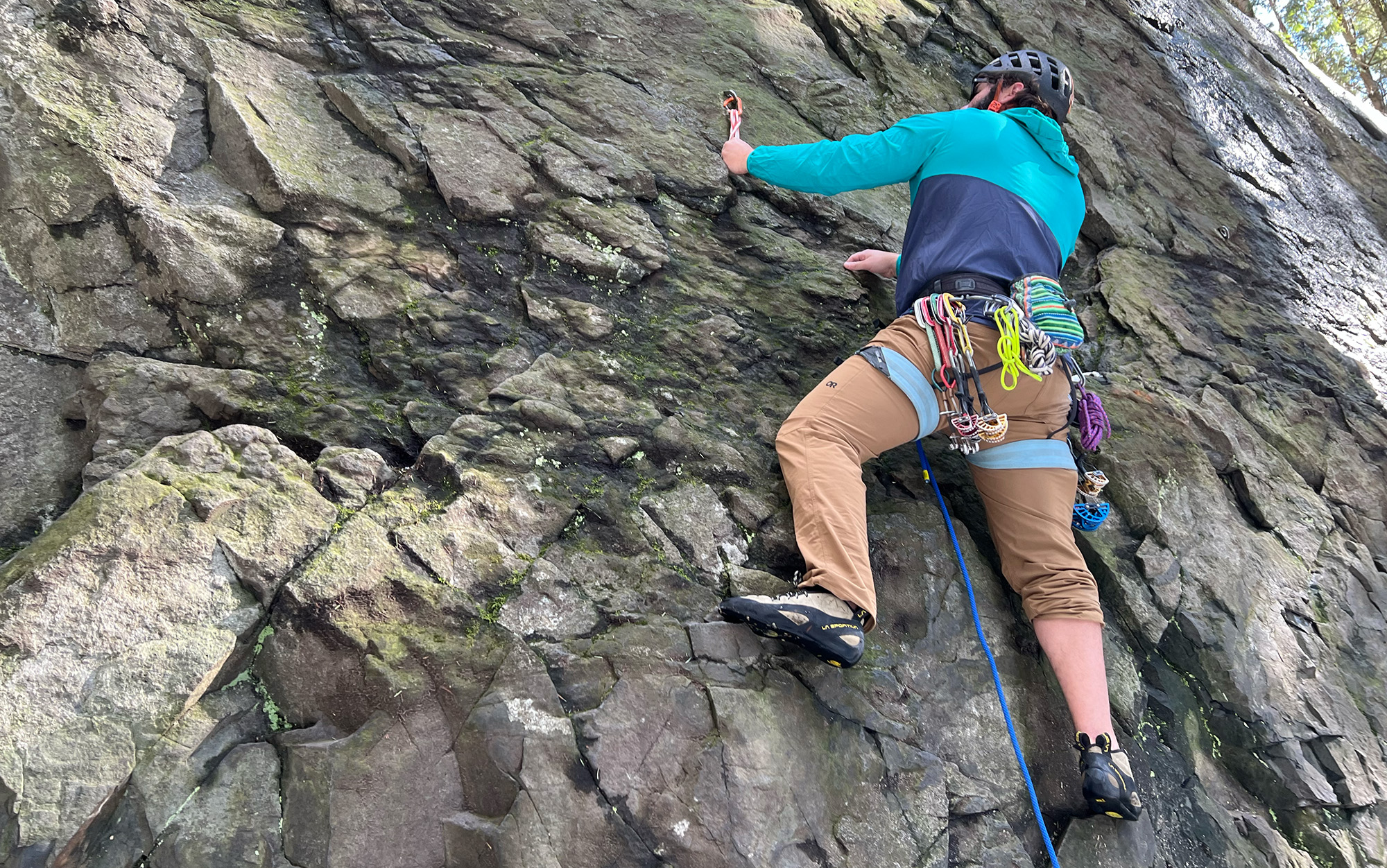 Climber tests the Outdoor Research Ferrosi Pants.