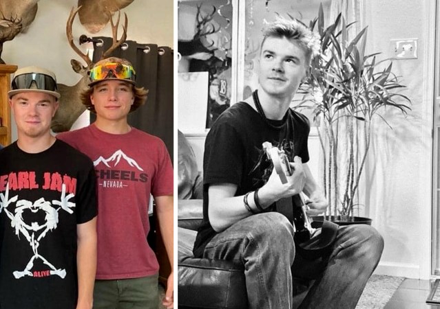 Two brothers who were attacked by a mountain lion in California.