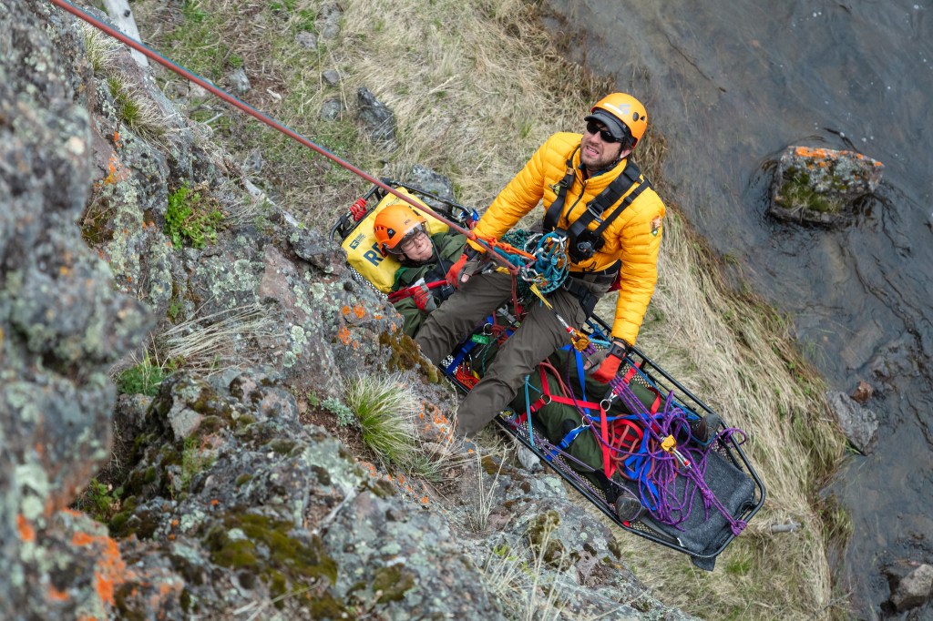 A search and rescue training operation