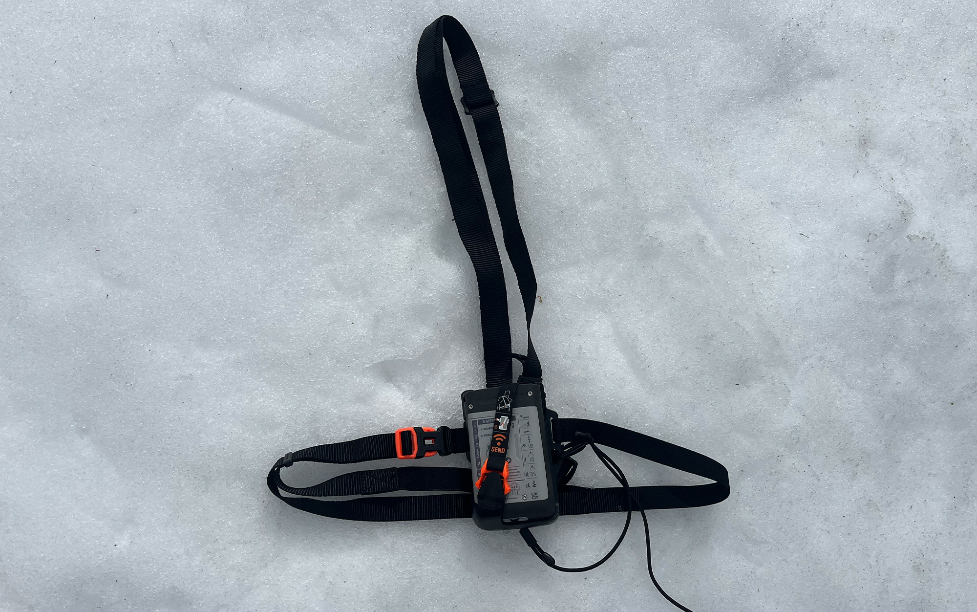 The Barryvox harness' hard case and out-of-the-way lanyard make it durable and convenient to wear.