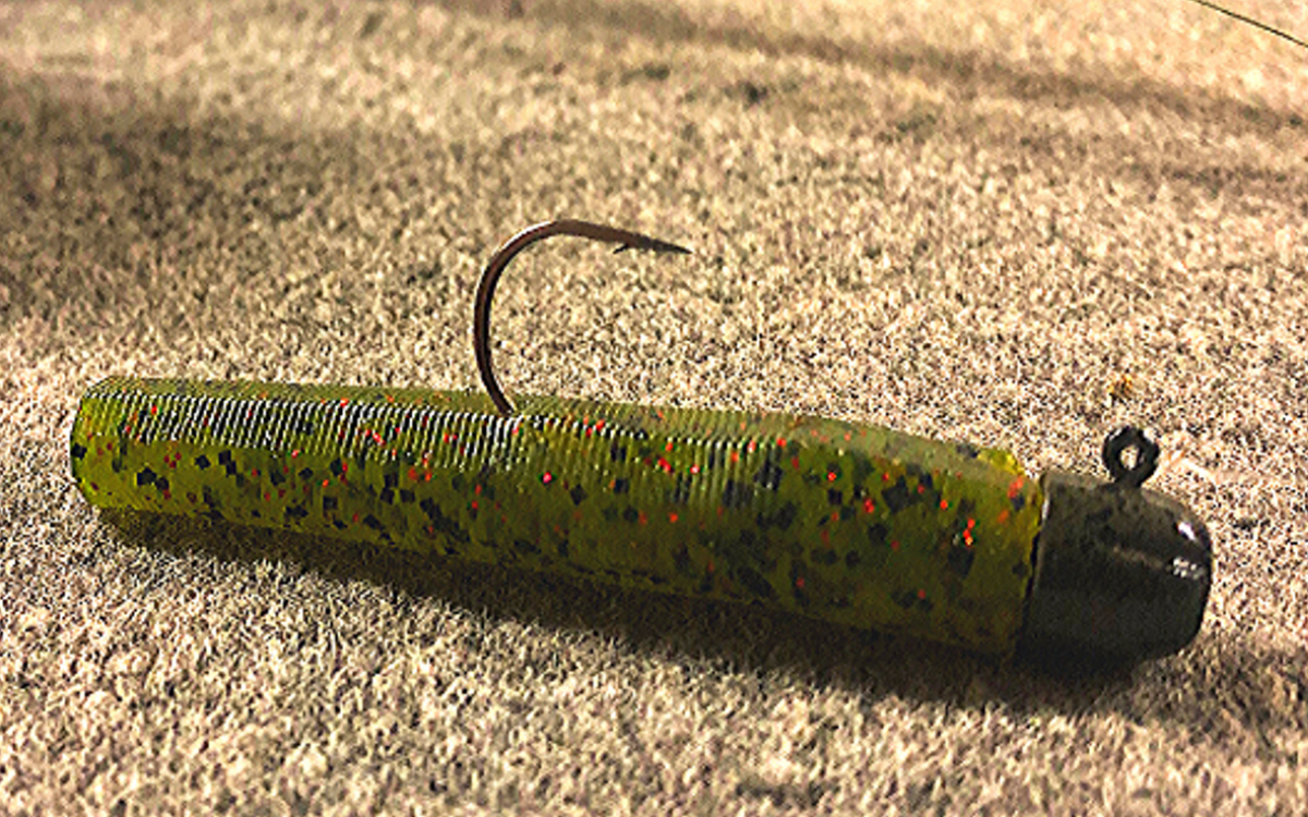 Ned rig on carpet for bass