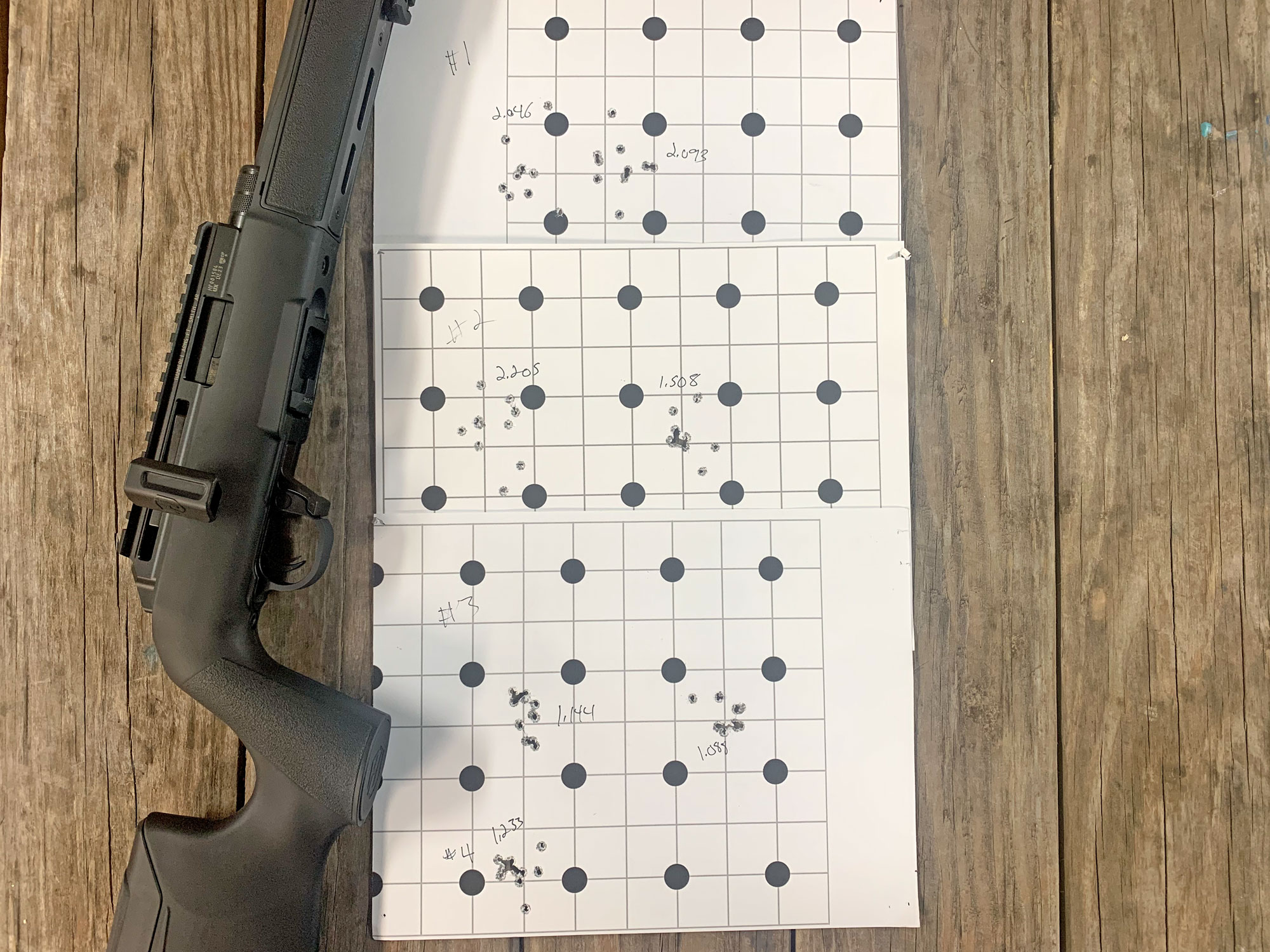 10 shot groups with the Hammerli Force B1