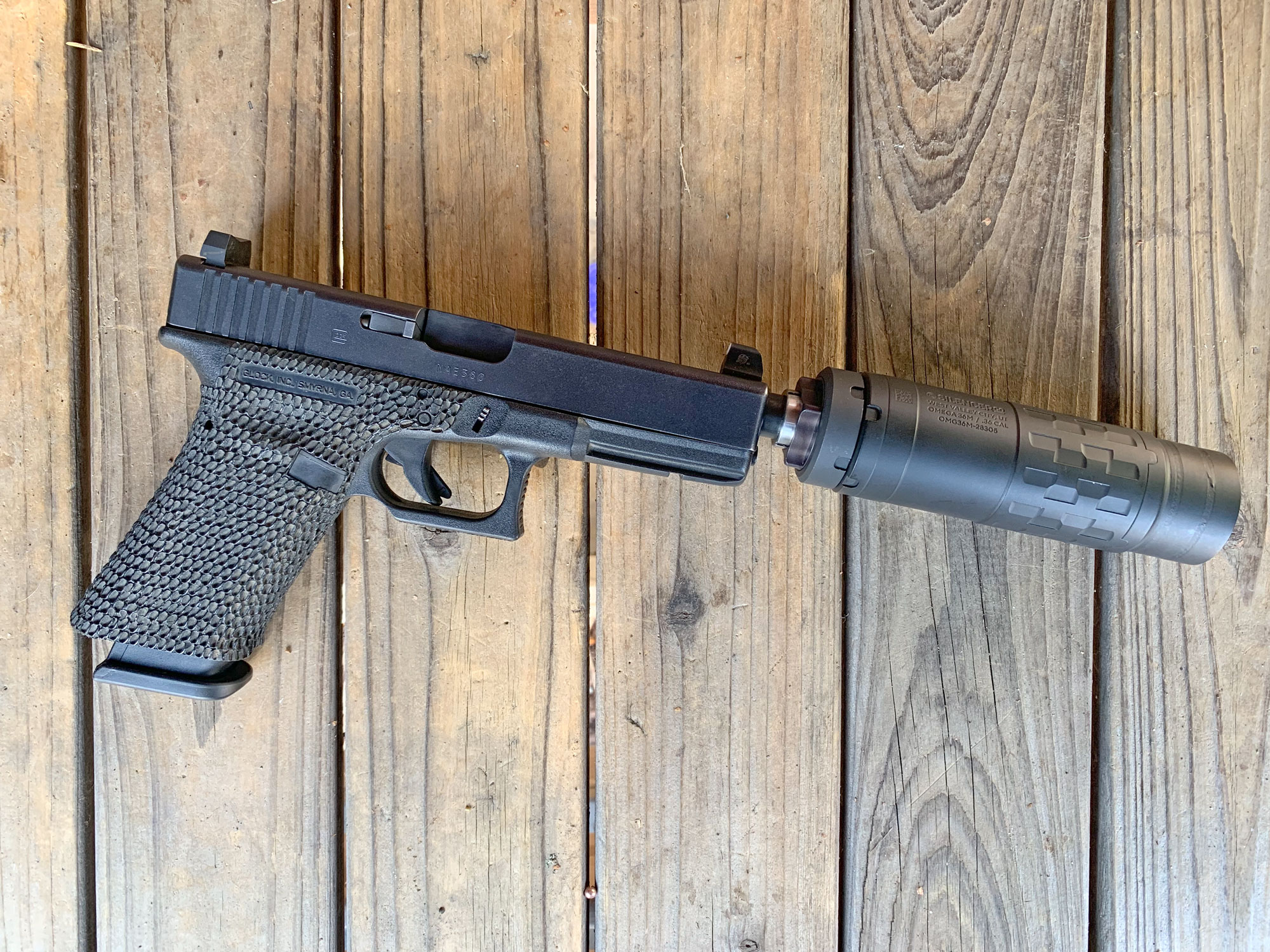 Glock G17 with Silencerco Omega 36M