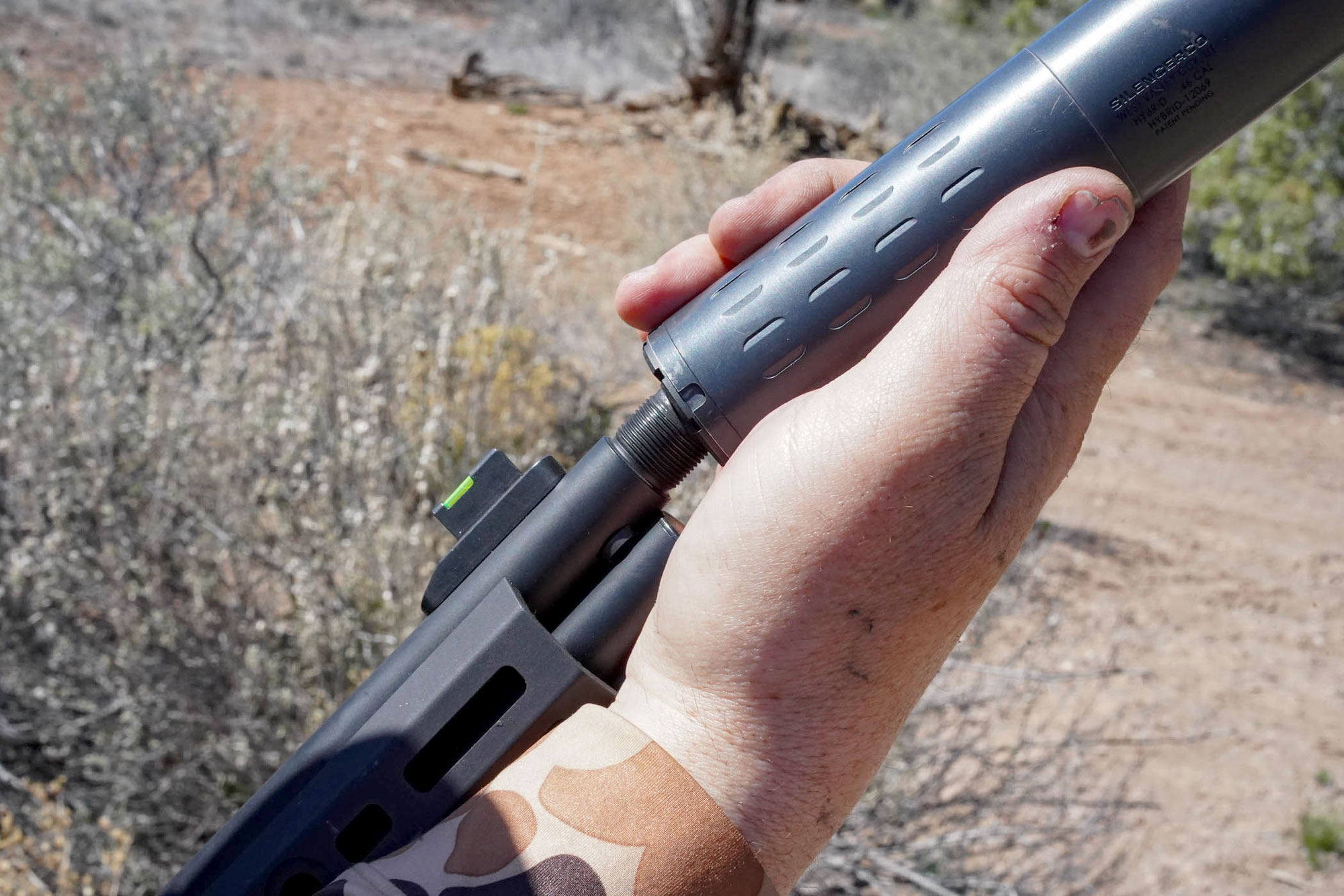 threaded muzzle on tactical lever action