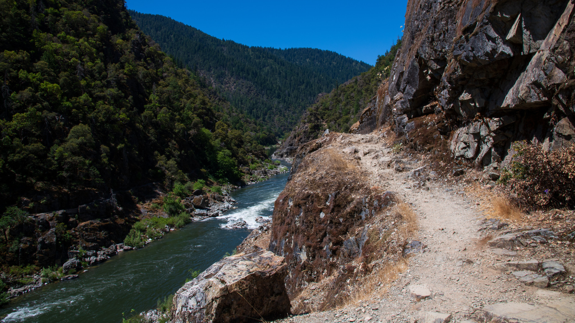 The Rogue River Trail in southwestern Oregon.