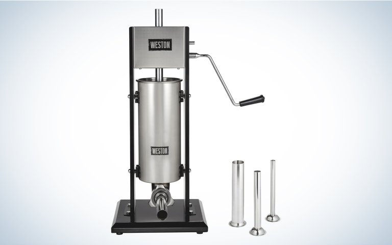 We tested the Weston 11-Pound Dual Speed Vertical Sausage Stuffer.