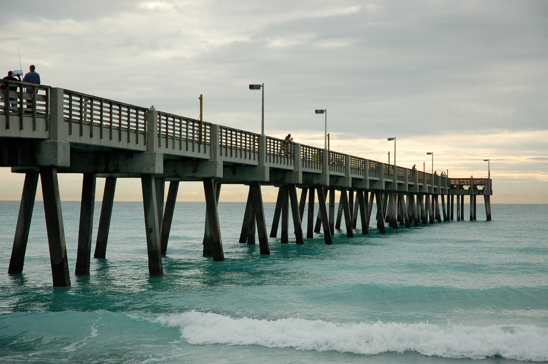 Dania Beach fishing pier in Florida.