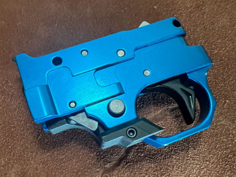 The Volquartsent Ruger 10/22 trigger on a mat