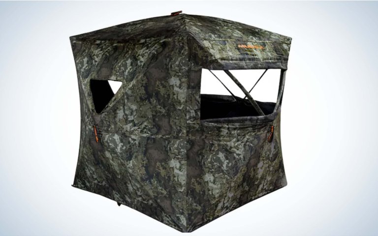 Muddy ground blind