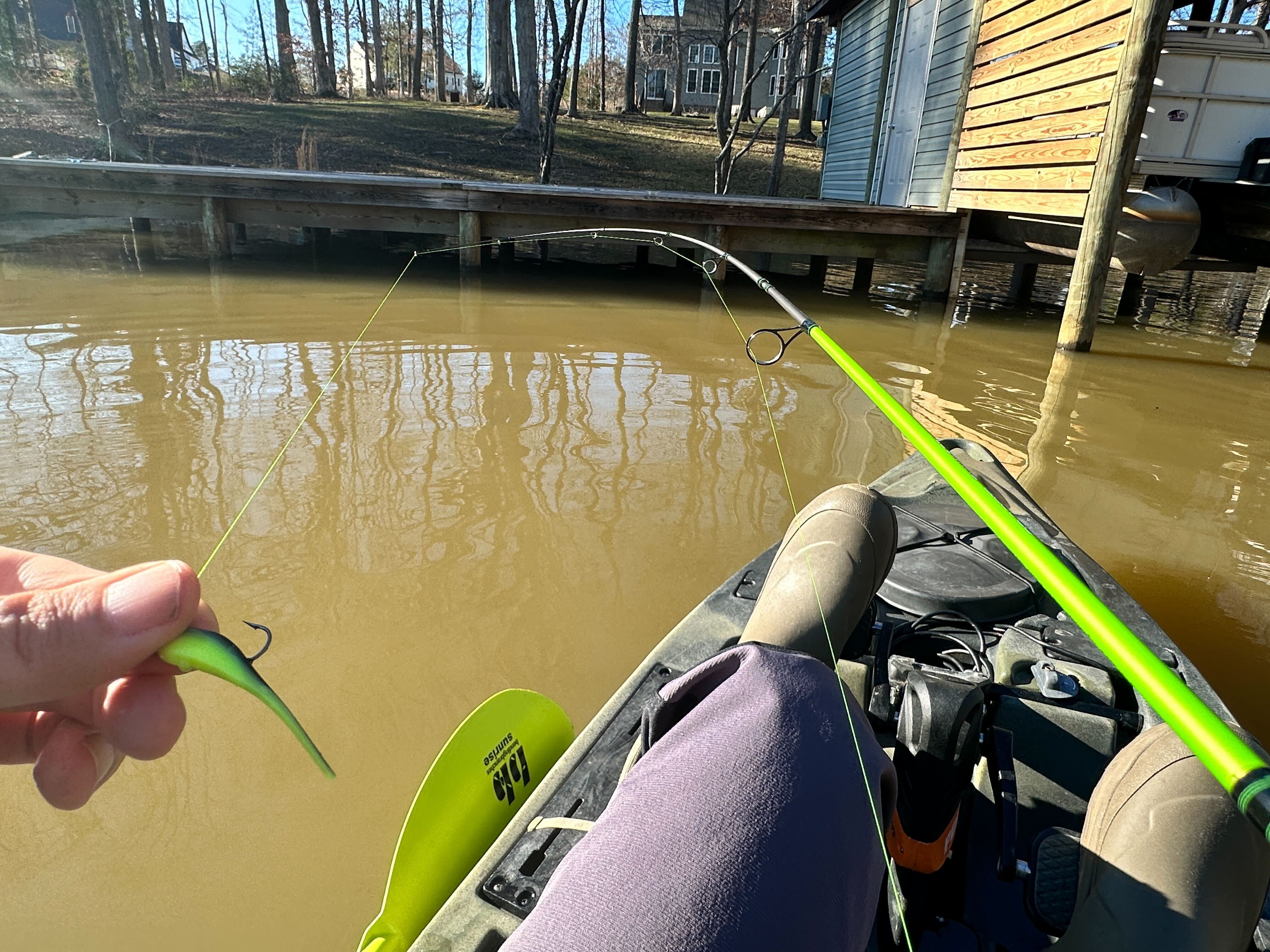 Shooting docks with the Crappie Tunder