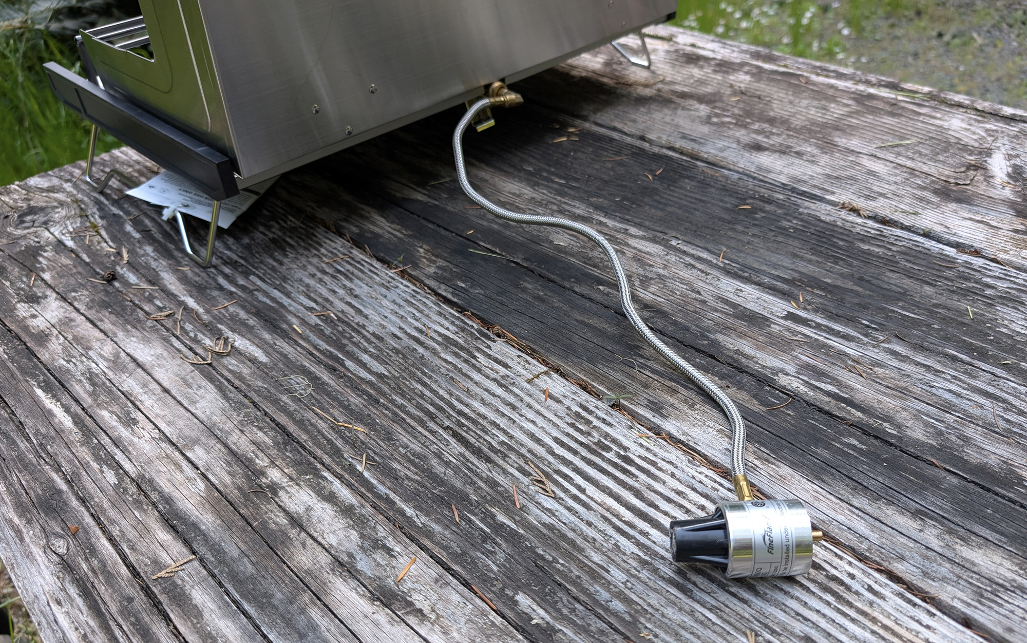 GSI Pinnacle camping stove regulator hanging loose