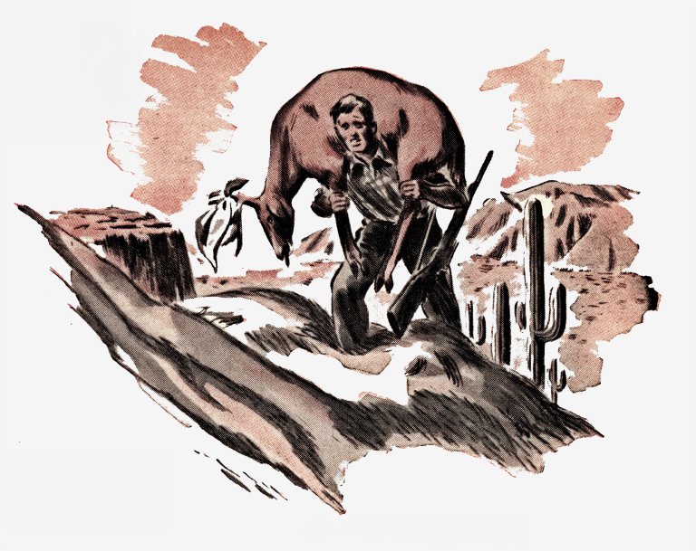 A man carries a deer on his back