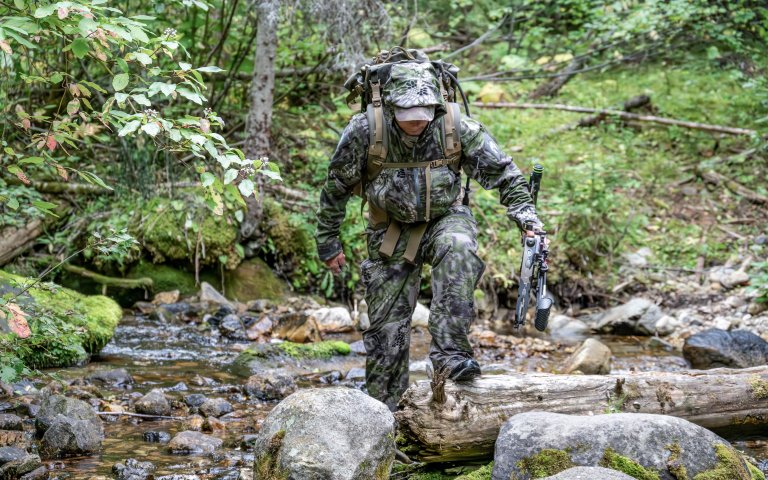 Testing rain gear in the field