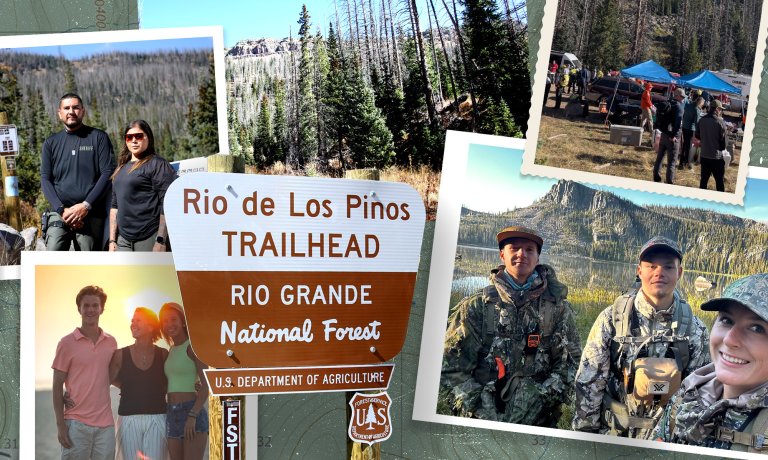 A composite image of Ian Stasko and Andrew Porter, elk huntersw ho died in Colorado last month