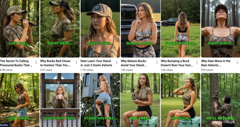 A screenshot of AI YouTube hunting personality