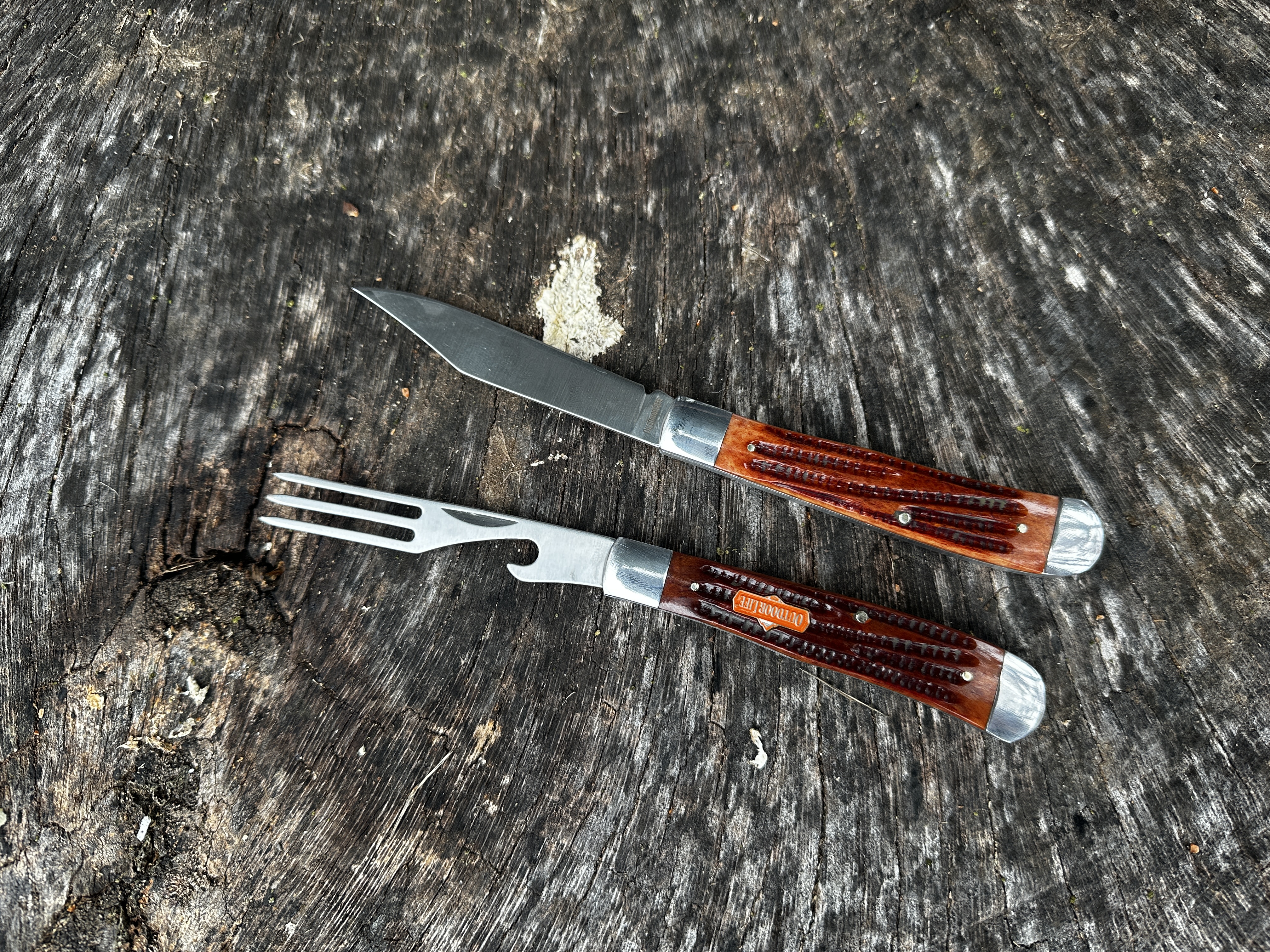 Knife and fork in one knife