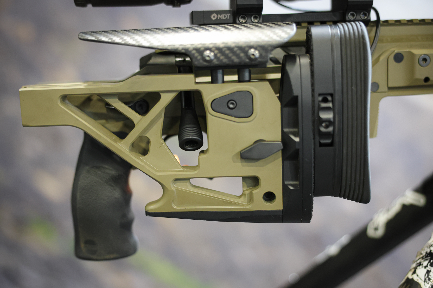 Folding stock on the Seekins.