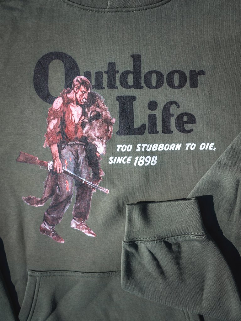 The Outdoor Life revenant hoodie.