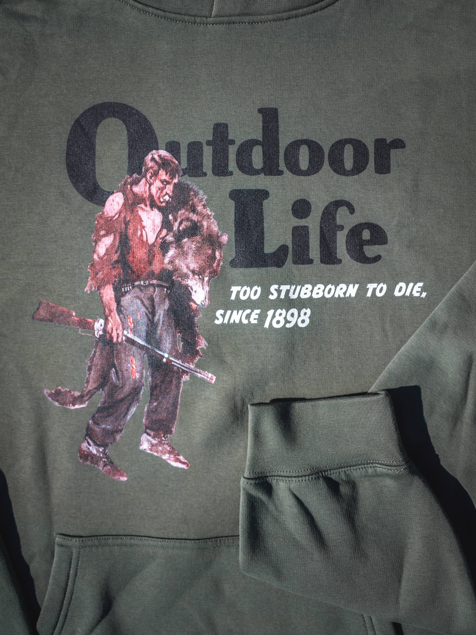 The Outdoor Life revenant hoodie.