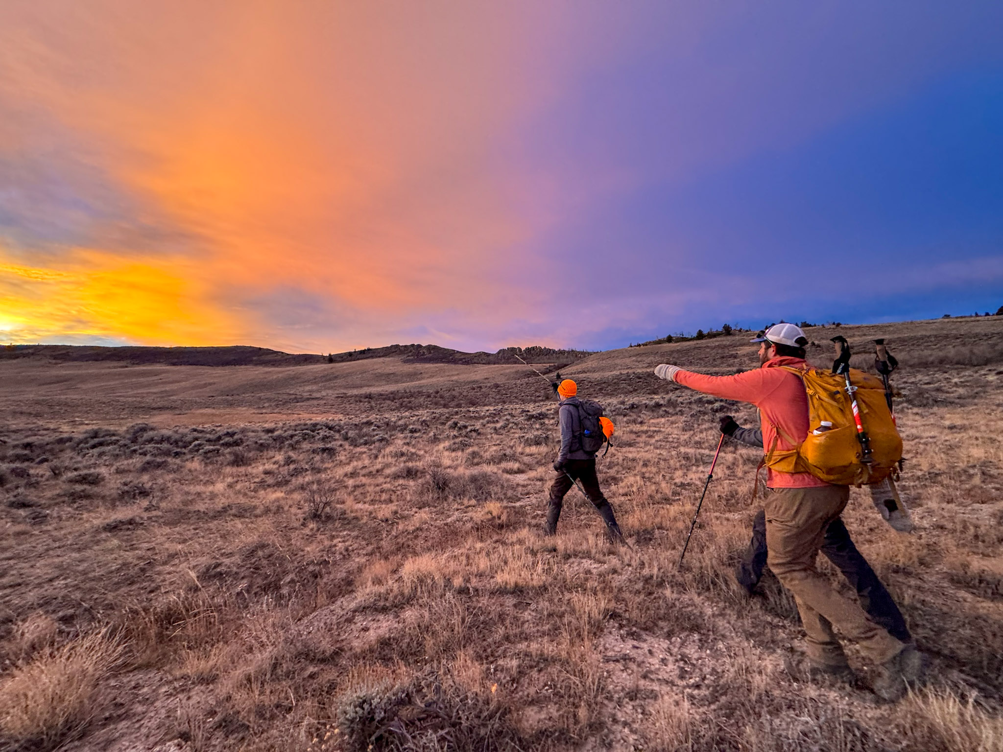 Hikers corner crossed to reach part of elk mountain.