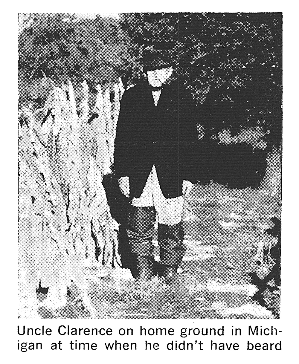 A black and white photo of my grandpa