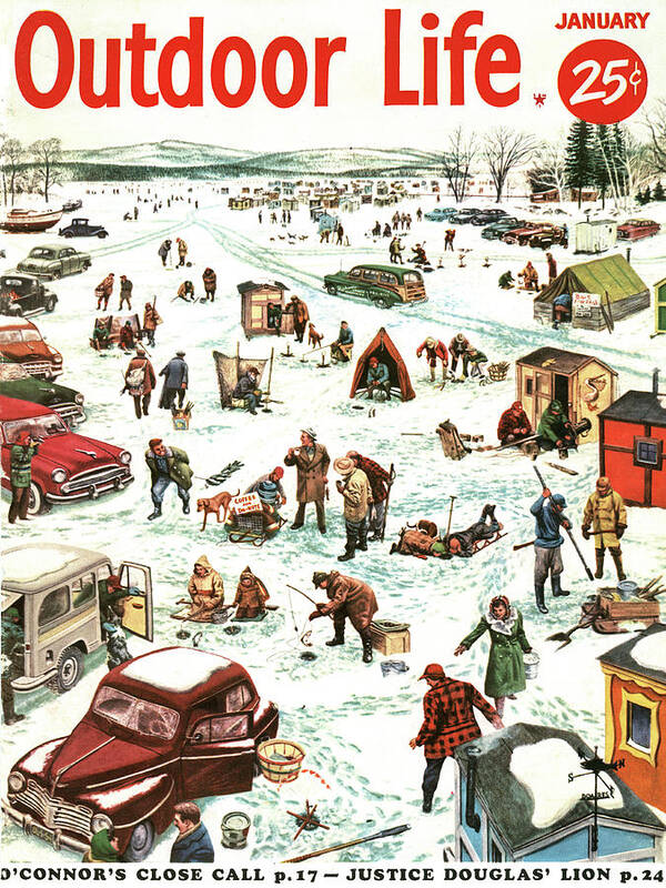 An old cover of outdoor life magazine
