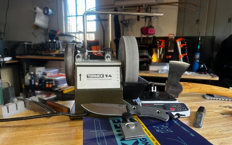 The Tormek T4 Bushscraft knife sharpener