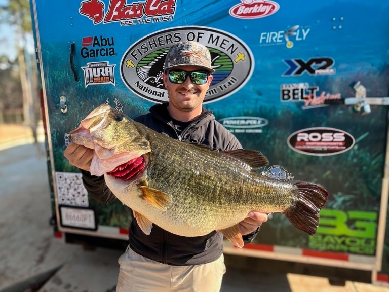 Drake wadsworth with a big bass