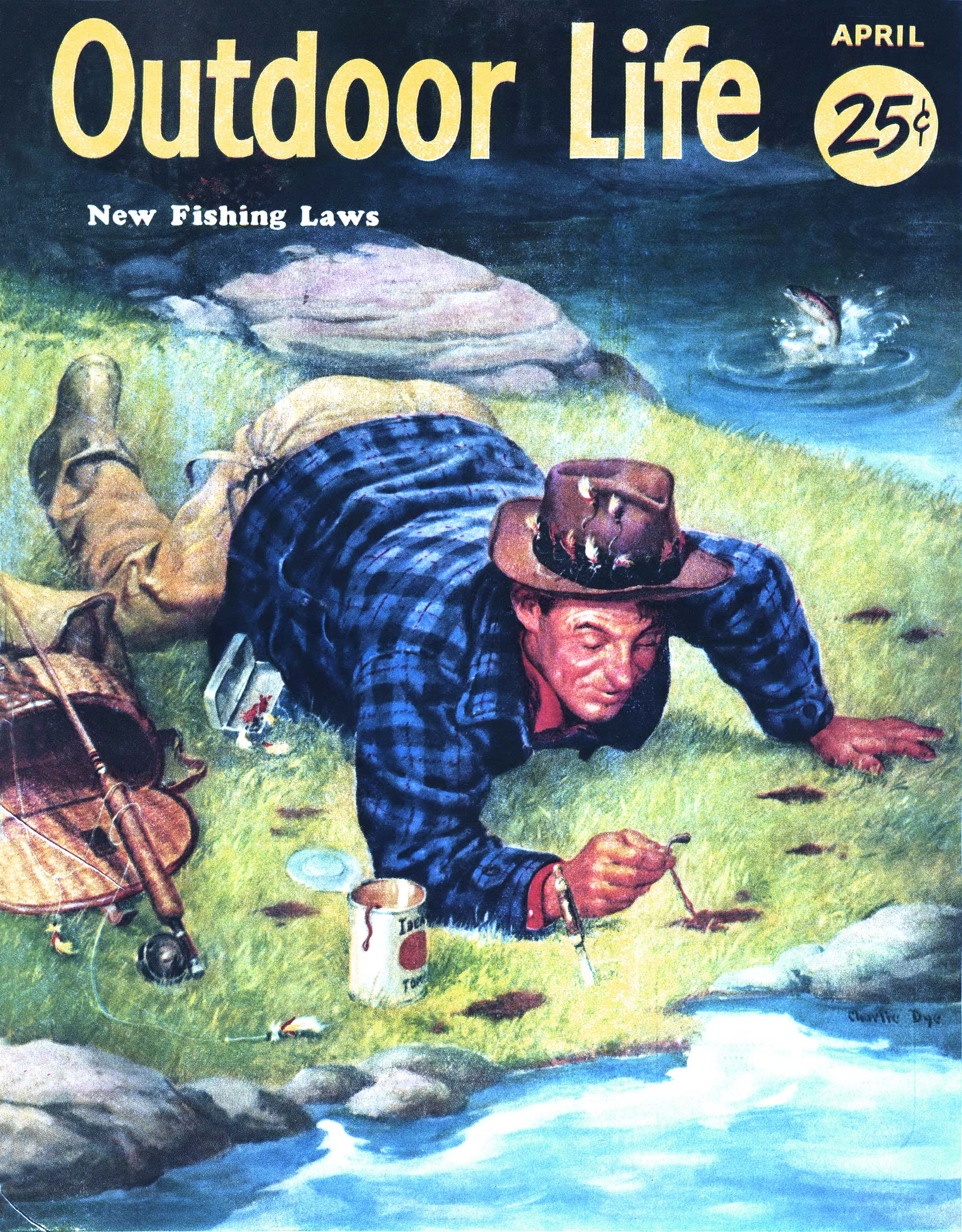 The April 1955 cover of OL magazine