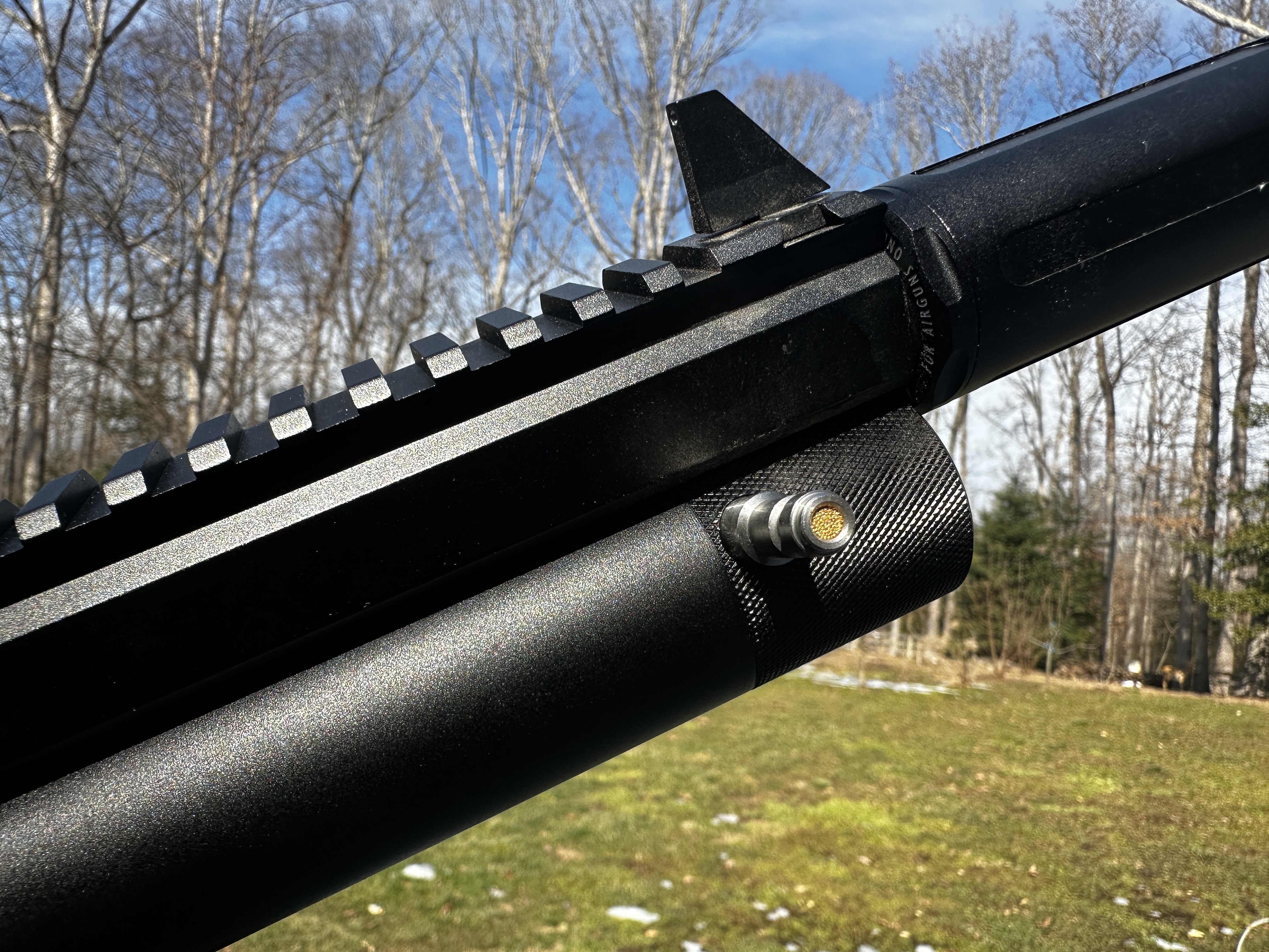 The fill probe inserted. 