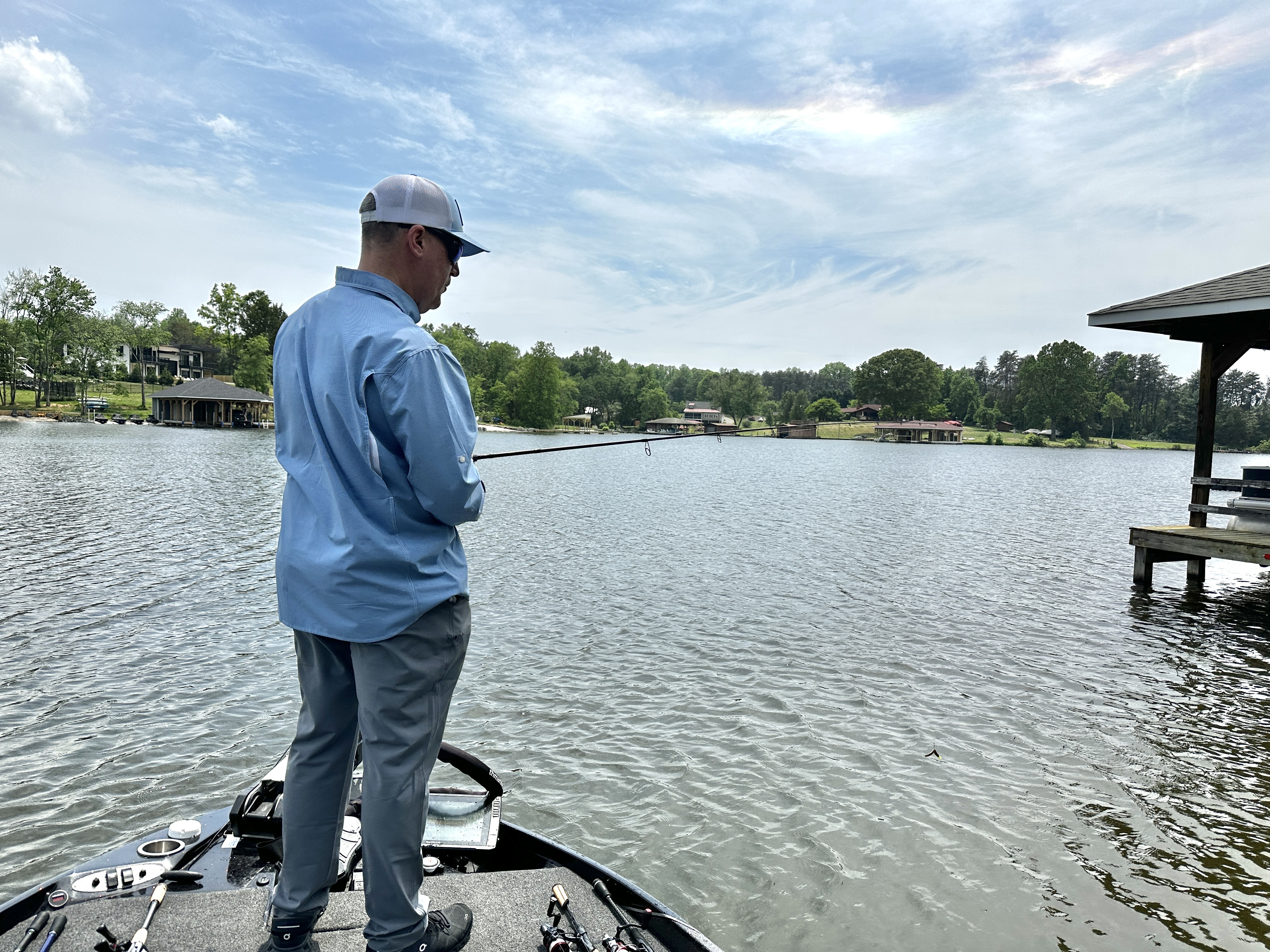 The author testing trolling motors