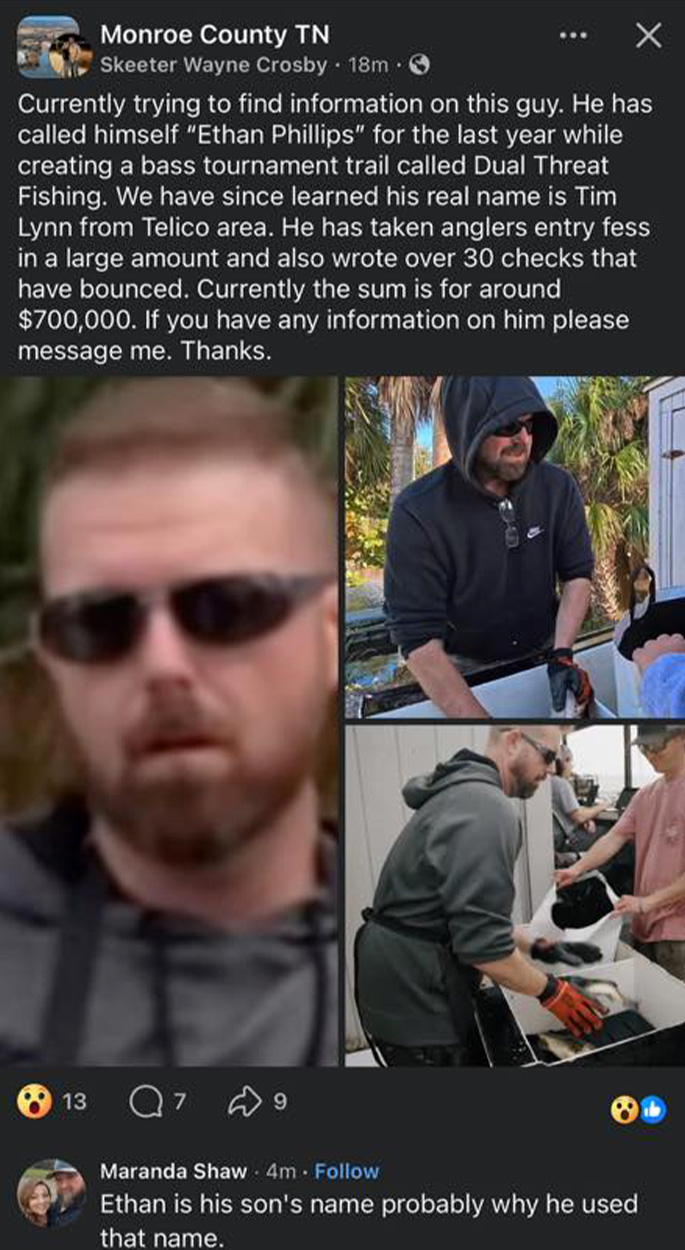 A screenshot of a Facebook post.