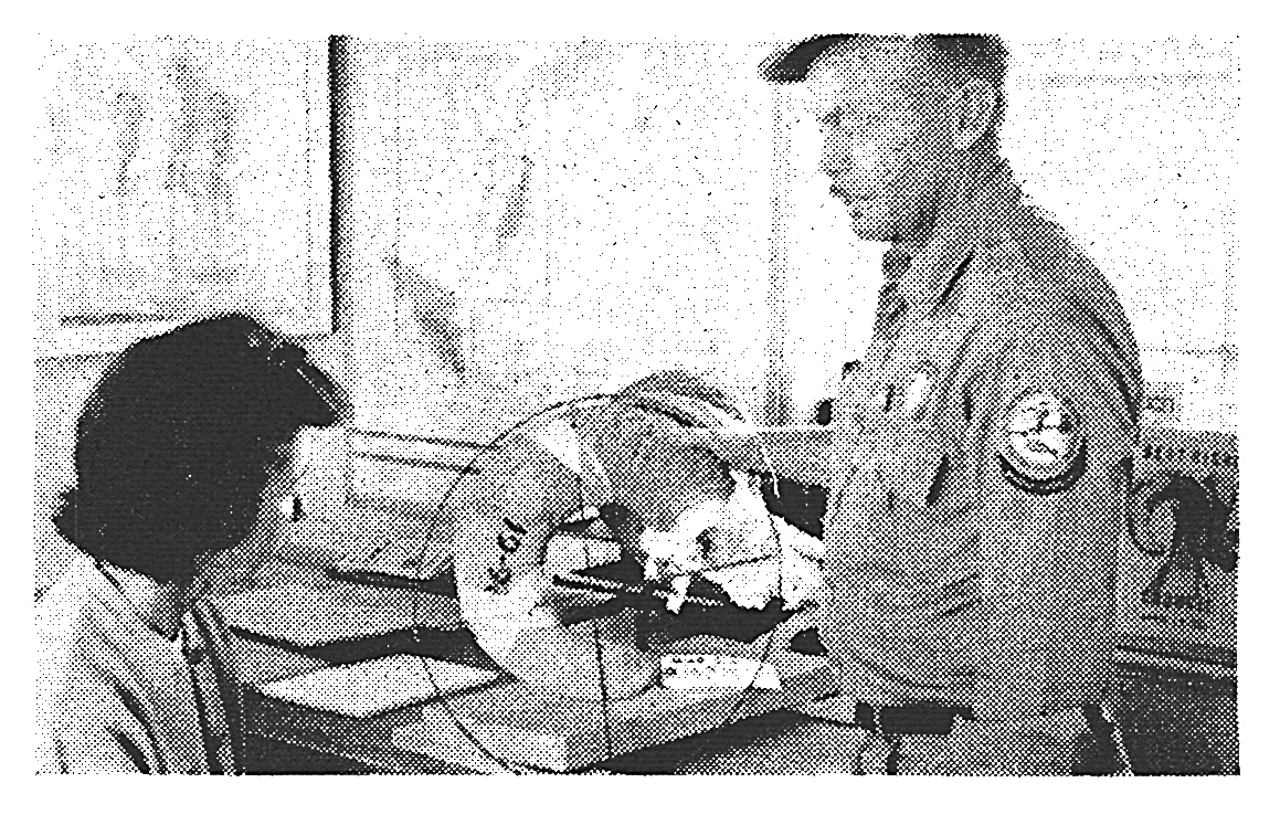 An old black and white photo.