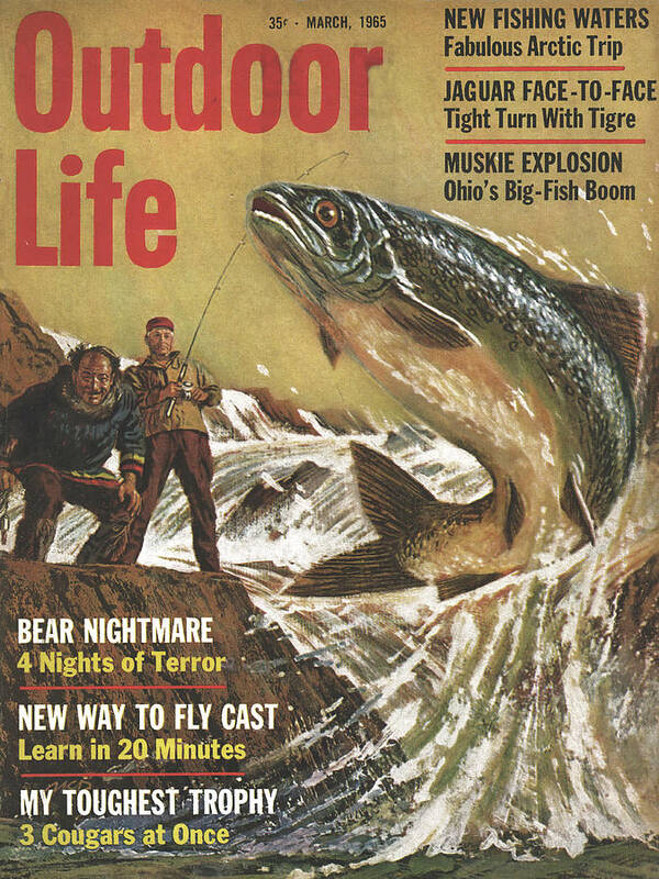 The march 1965 cover of Outdoor Life.