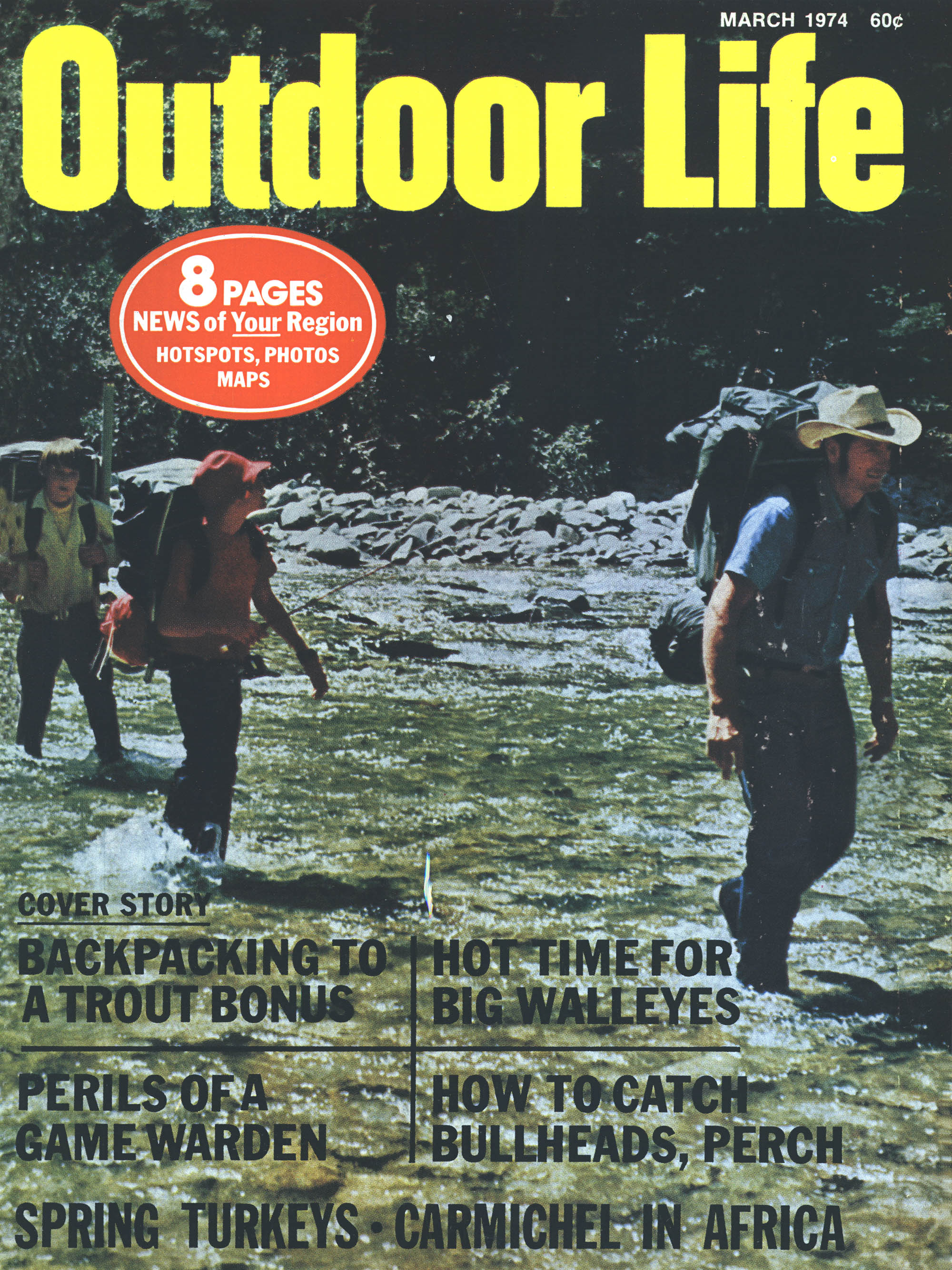 An old outdoor life cover.