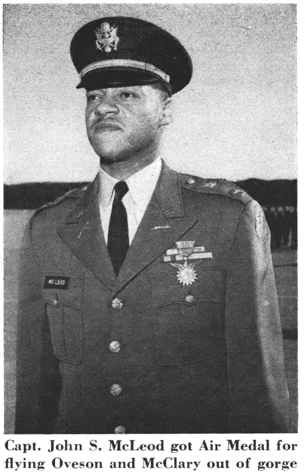 A black and white portrait of Capt. John S. McLeod