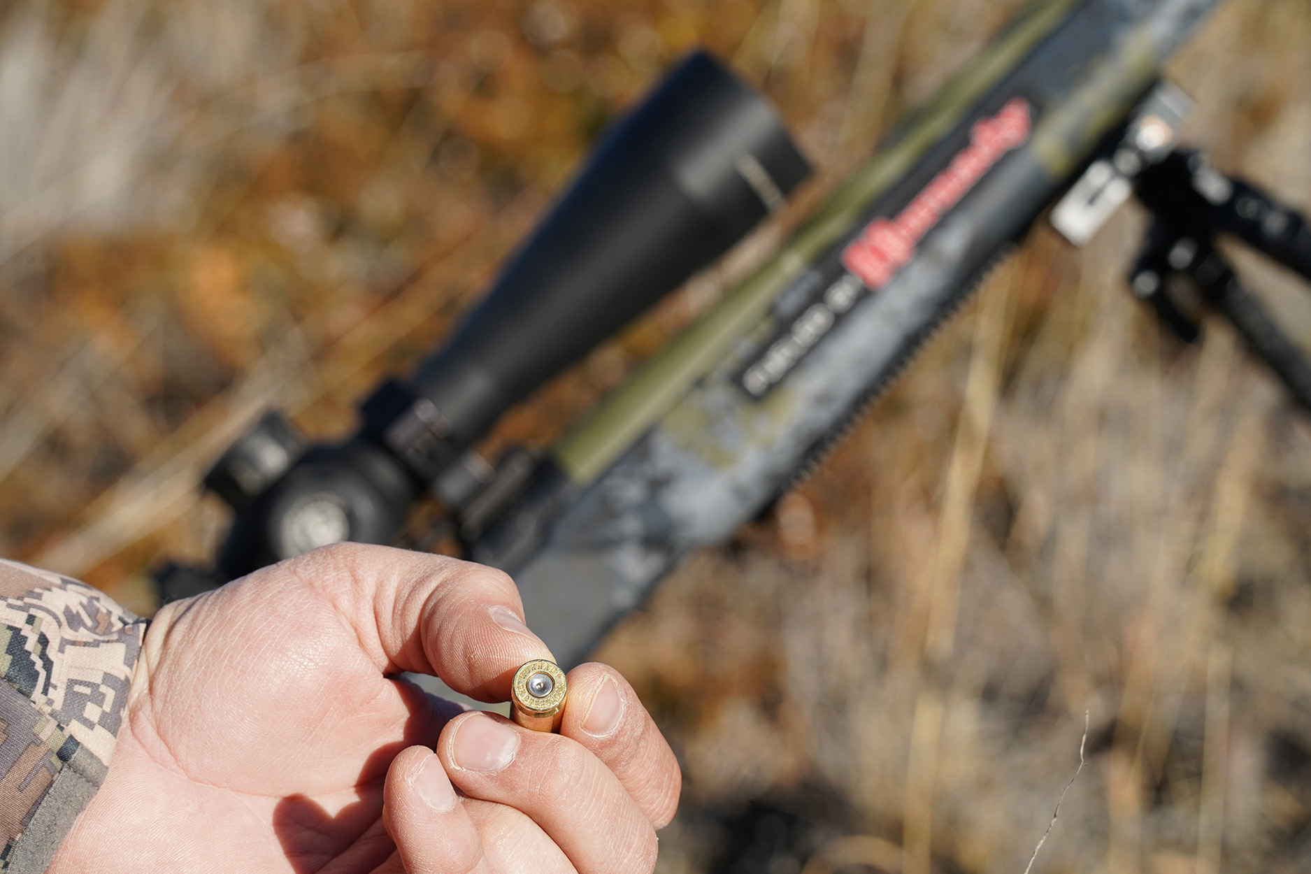 A Horizon rifle chambered in 25 Creedmor.