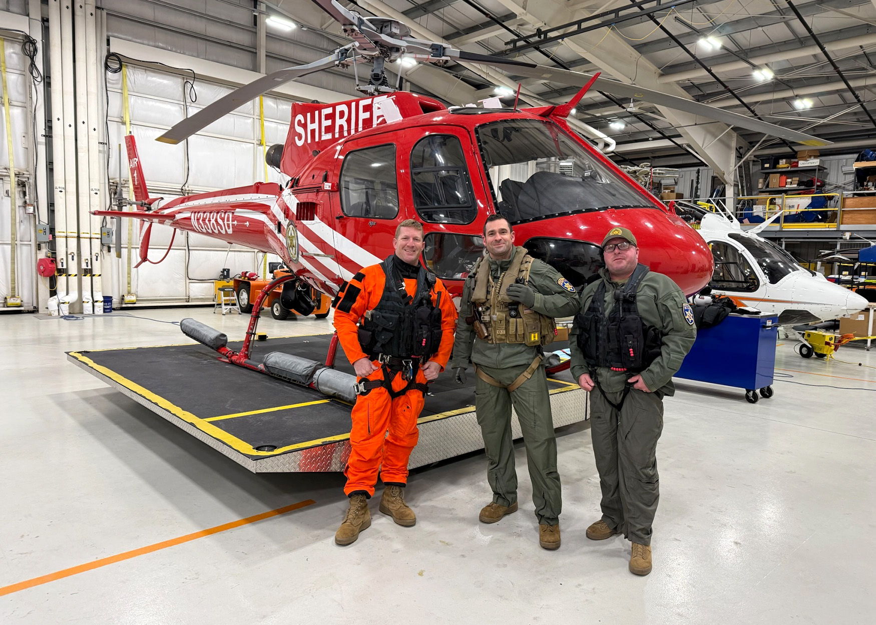 A search-and-rescue aviation team in New York.