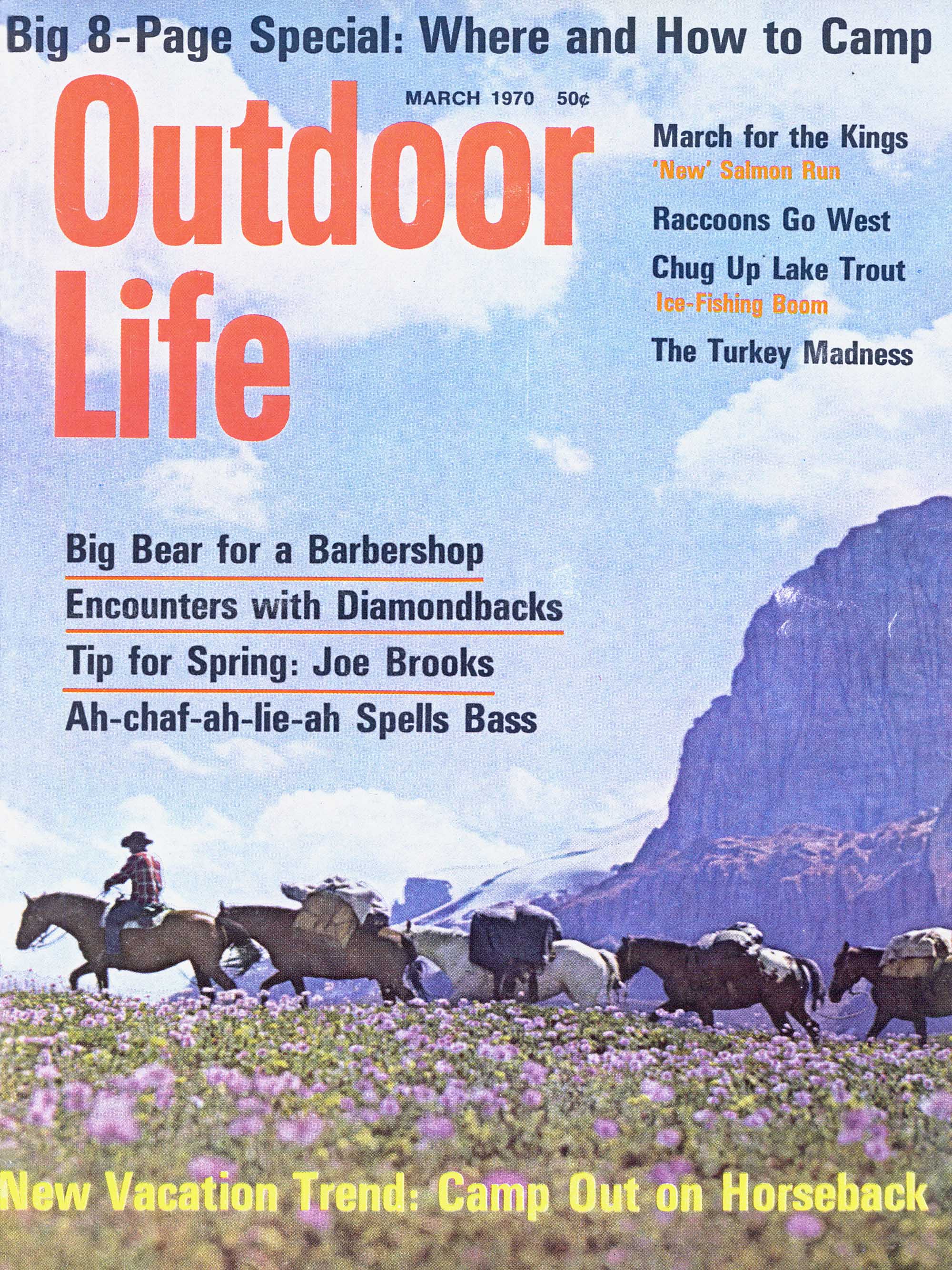 The march 1970 cover of outdoor life.