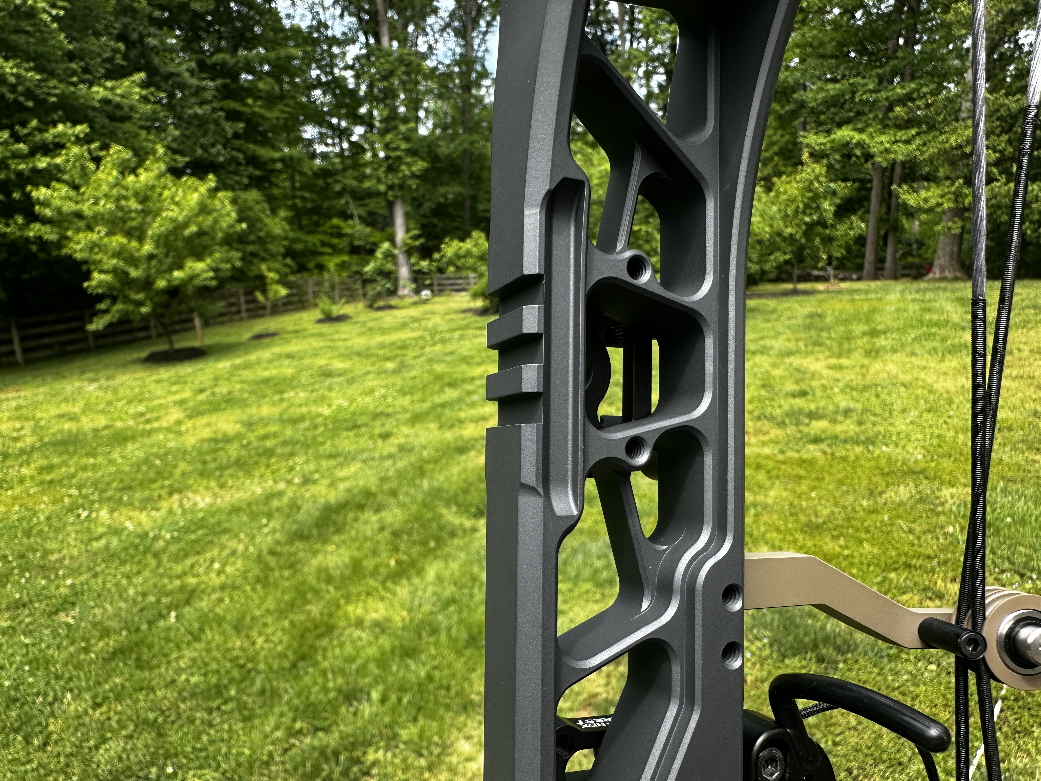 The machined Picatinny sight mount. 