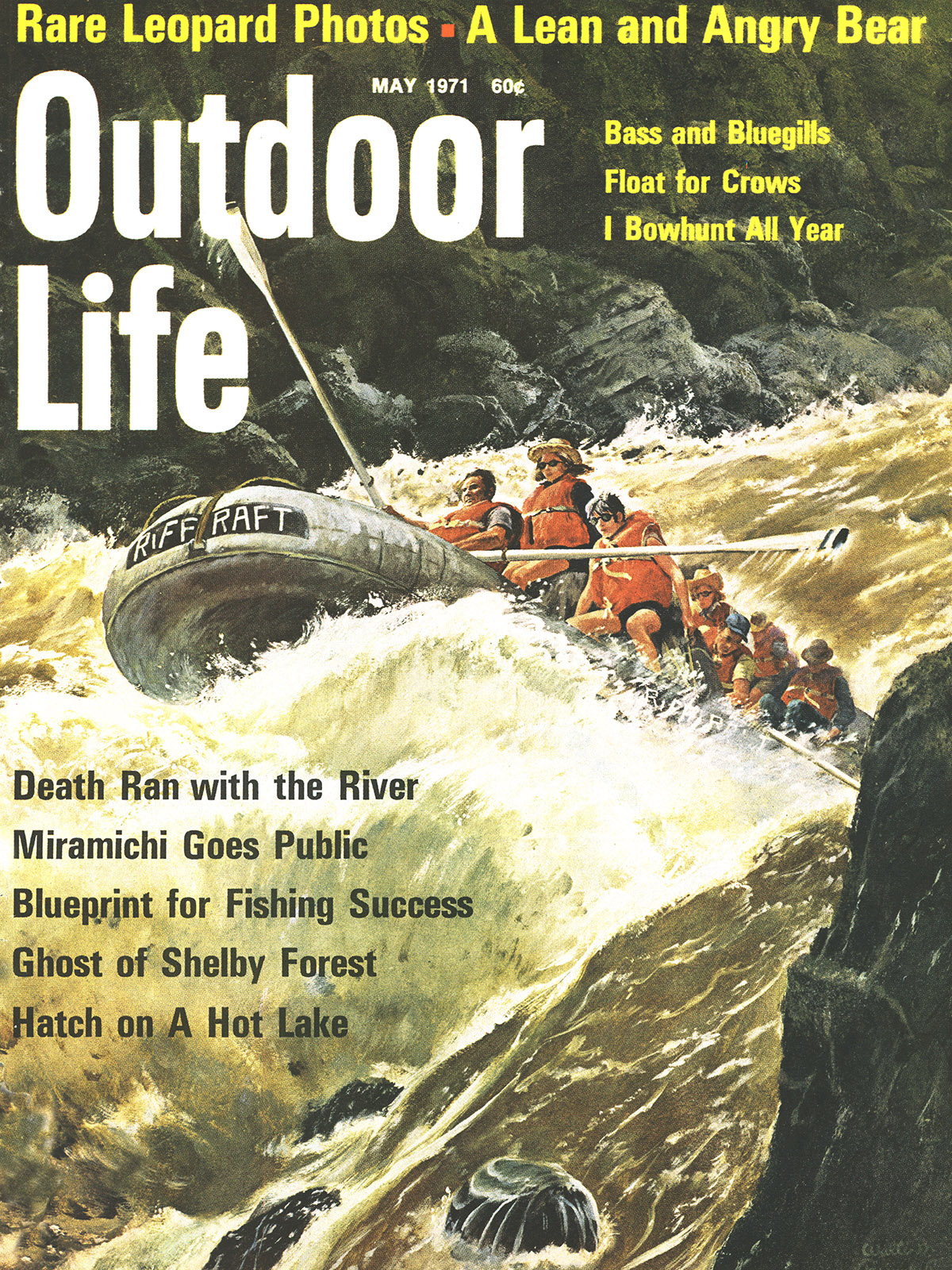 The May 1971 cover of outdoor life.